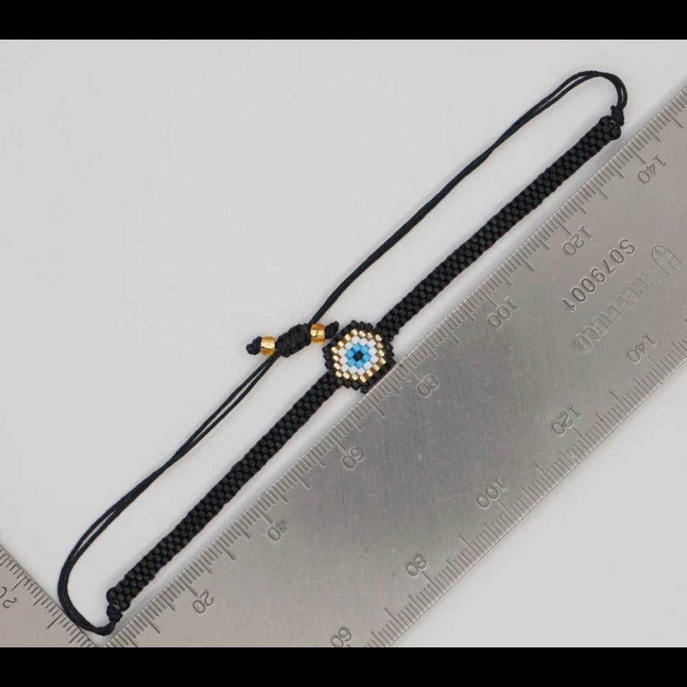 BRAND NEW 🧿 Evil Eye Beaded Adjustable Bracelet - Picture 2 of 5